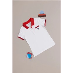 U.S. Polo Assn., Kız Çocuk Beyaz Polo Yaka Tişört 50288680-vr013