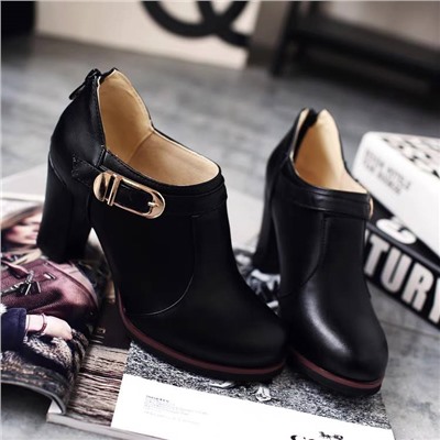 Укороченные ботильоны на высоком каблуке 👠 Большие размеры
