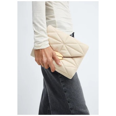 Bolso acolchado solapa