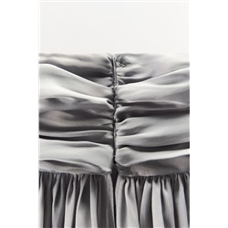 LIMITED EDITION SATIN CAPE DRESS