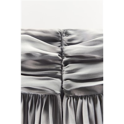 LIMITED EDITION SATIN CAPE DRESS