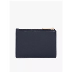 Tommy Logo Pebbled Card Holder