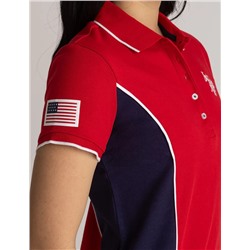 SIDE PANEL FLAG POLO DRESS