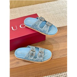 Трендовые шлепки Gucc*i 💚  Реплика 1:1