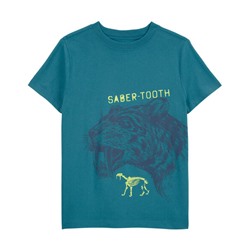OshKosh DOB 04/2024   Kid Saber Tooth Graphic Tee