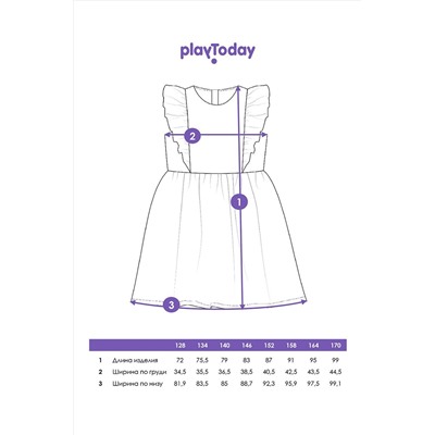 Платье PLAYTODAY, 1088843