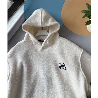 Женская толстовка худи из шерпы  KARL LAGERFEL*D ОРИГИНАЛ! 😎