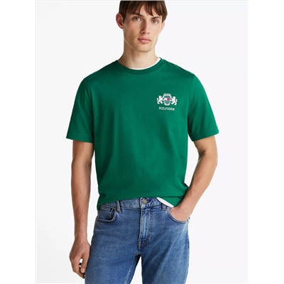 Embroidered Flag Crest T-Shirt