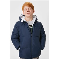 Wende-Steppjacke mit Kapuze
