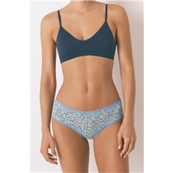 Braga ancha brasileña print azul