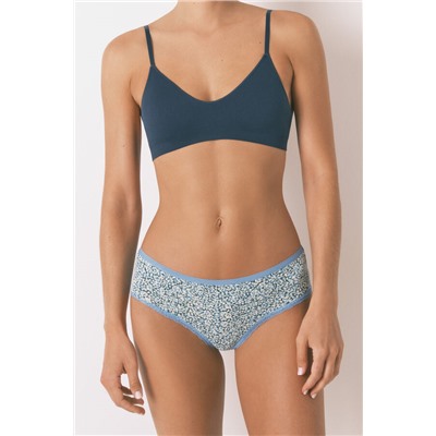 Braga ancha brasileña print azul