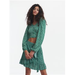 Gemusterte Bluse