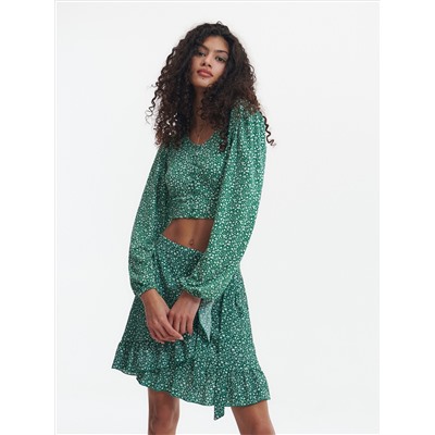 Gemusterte Bluse