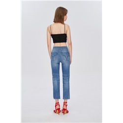 Vaquero slim fit 7/8 Azul