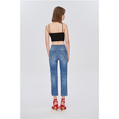 Vaquero slim fit 7/8 Azul