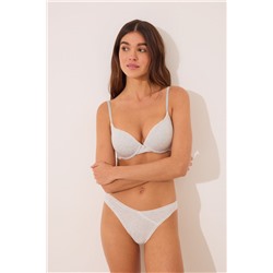 Sujetador push up GORGEOUS liso gris