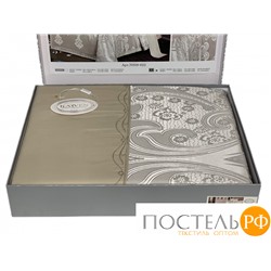 Постельное белье "Карвен" жаккард с оборкой семейный (622) (7пр.)