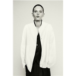 BOMBER OVERSIZE CON LINO