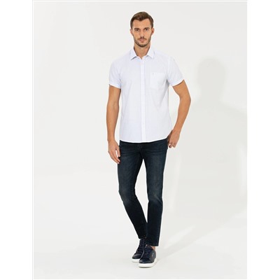 Açık Mavi Regular Fit Kısa Kollu Gömlek