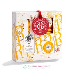 Roger & Gallet - Coffret Noël Bienfaisant Bois d'Orange (Eau Parfumée 100ml + Galets de Bain 3x25g + Savon 50g)