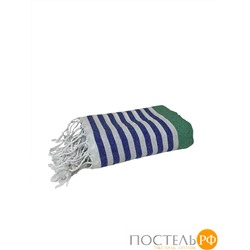 Полотенце Карвен MARIN 90*170 1шт.с бахрамой хлопок Н 3279 v3, Green-Blue-White