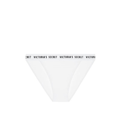 VICTORIA'S SECRET Stretch Cotton Logo High-leg Bikini Panty