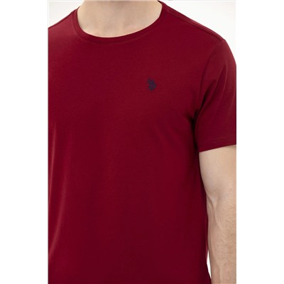 Erkek Plum Basic Bisiklet Yaka Tişört