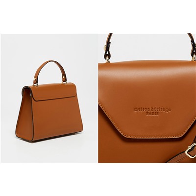 Bolso de piel Blu Camel