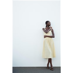 TEXTURED MIDI DRESS
