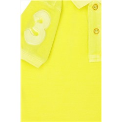 Erkek Çocuk Neon Sarı Polo Yaka Tişört