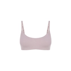 Sujetador tipo top algodón beige