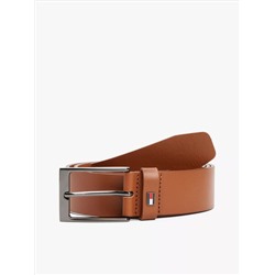 Square Buckle Leather Belt