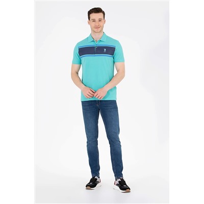 Erkek Mint Polo Yaka Tişört