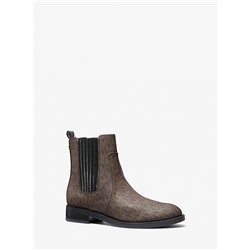 Michael Kors Outlet Ella Signature Logo Chelsea Boot