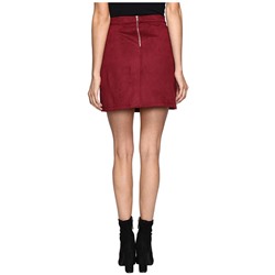 Suede Woven A Line Skirt