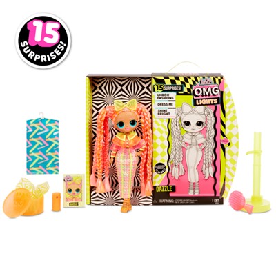 L.O.L. Surprise! O.M.G. Lights Dazzle Fashion Doll with 15 Surprises