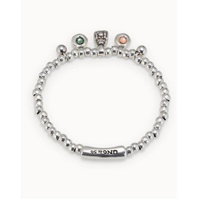 Pulsera bañada en plata de ley