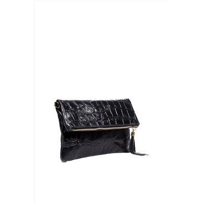 Bandolera de piel Negro