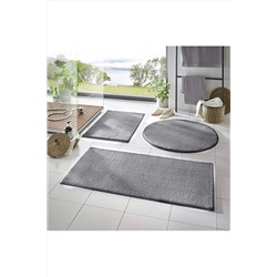 Regnum Halı Banyo Paspası Üçlü Takım 5 Renk Peluş Kaymaz Taban Yıkanabilir Y3BH4