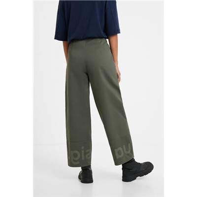 Pantalón culotte cropped