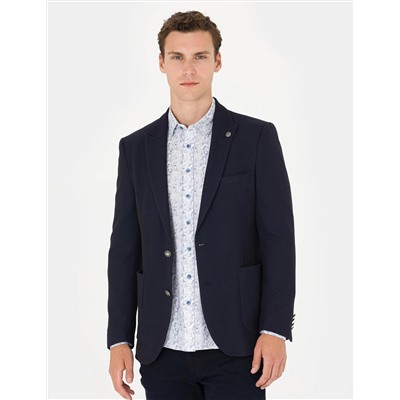 Lacivert Ekstra Slim Fit Blazer Ceket