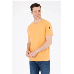Erkek Kavun Basic Bisiklet Yaka Tişört