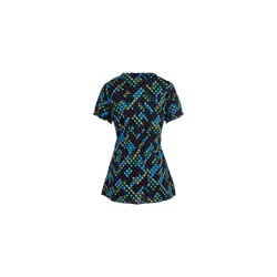 koi Scrubs Abstract Origami Print Top