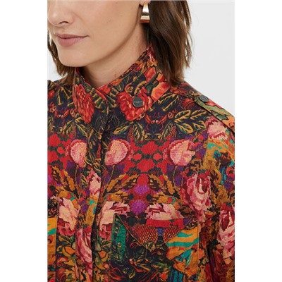 Parka recta floral
