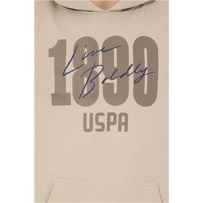 Erkek Taş Kapüşonlu Sweatshirt