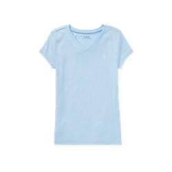 GIRLS 7-16 Cotton-Blend V-Neck T-Shirt