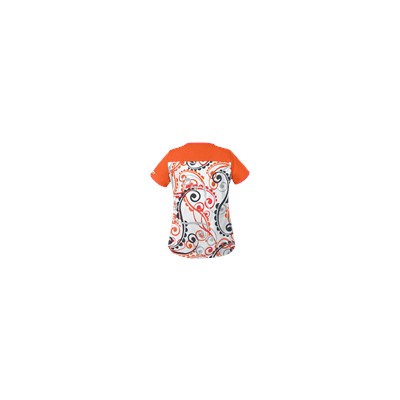 UA Cartwheels White Print Scrub Top