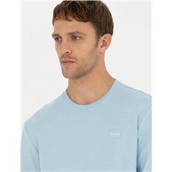 Açık Mavi Regular Fit Sweatshirt