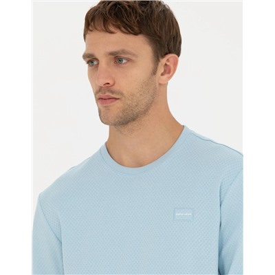 Açık Mavi Regular Fit Sweatshirt