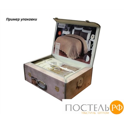 11308 КПБ DO&CO с Плед Вязаный 220х240 (50х70/4 шт) SUCCESS фиолетовый